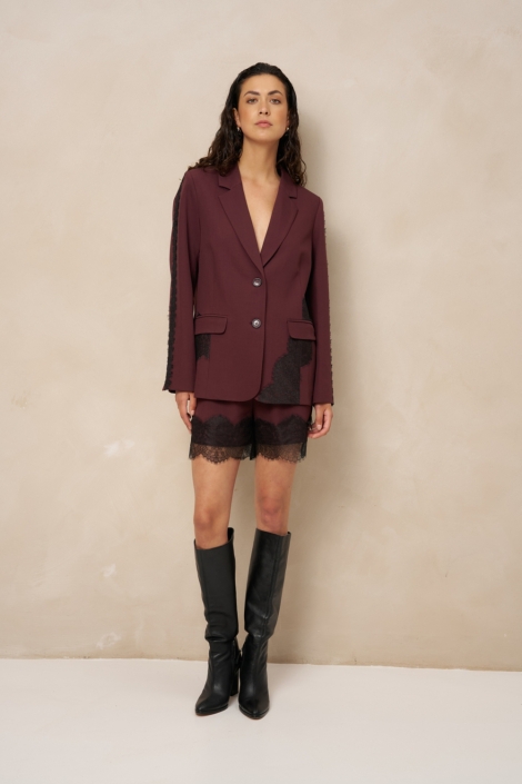 Lofty Manner bordeaux dames blazer | Model