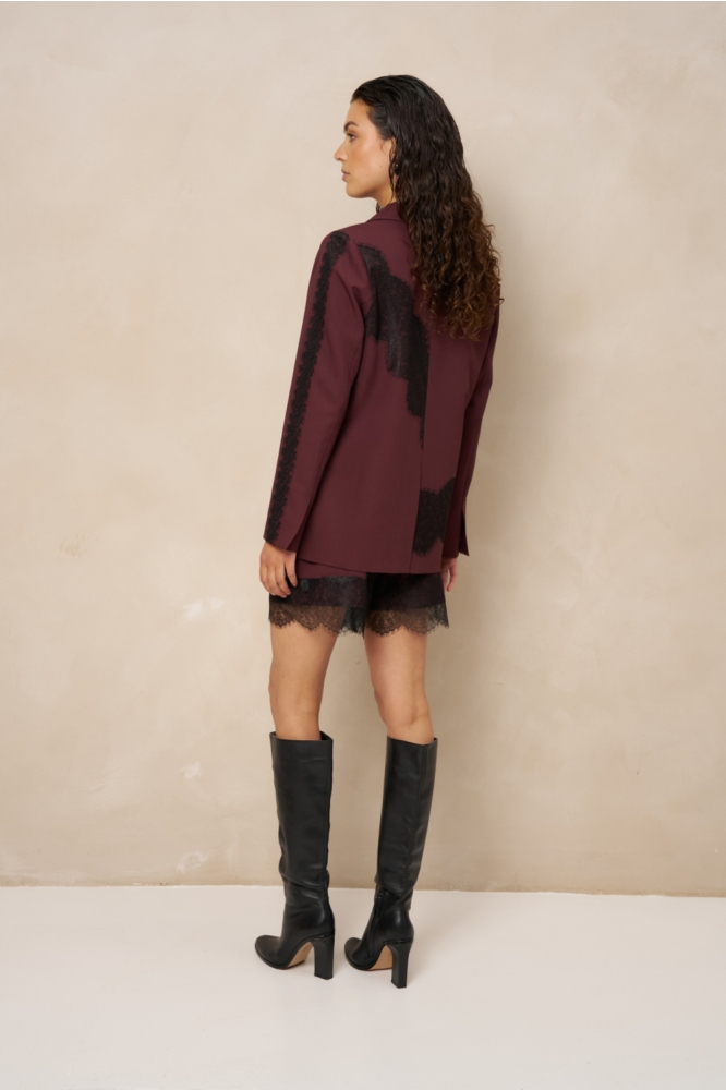 Lofty Manner bordeaux dames blazer | Model