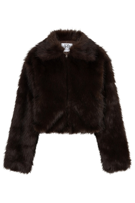 Lofty Manner bruine dames jas | Vooraanzicht