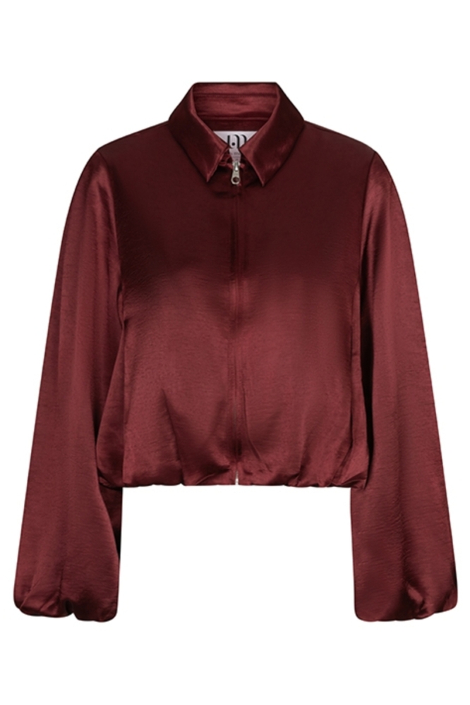 Lofty Manner bordeaux dames jas | Vooraanzicht
