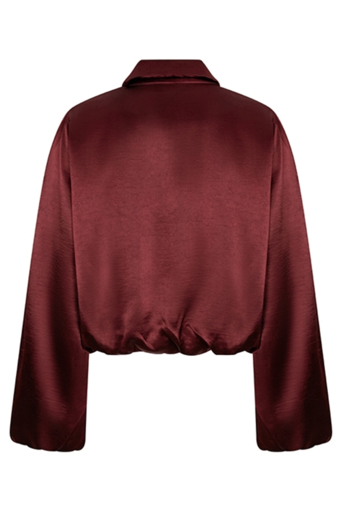 Lofty Manner bordeaux dames jas | Achteraanzicht
