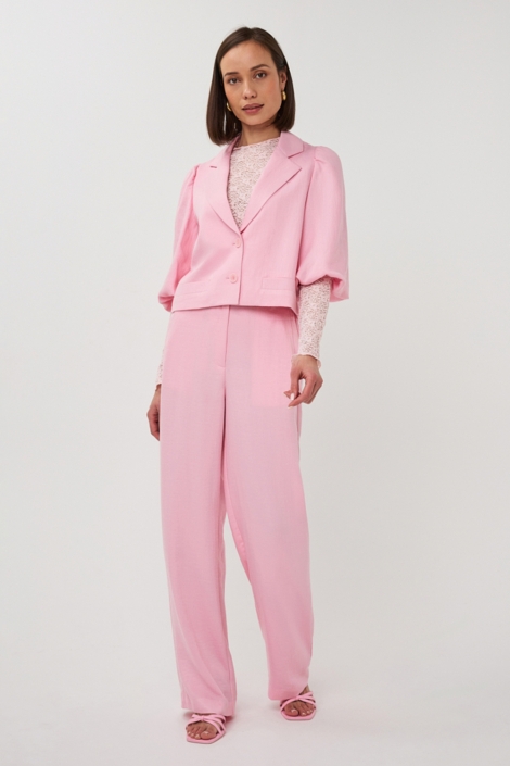 EsQualo roze dames blazer | Model