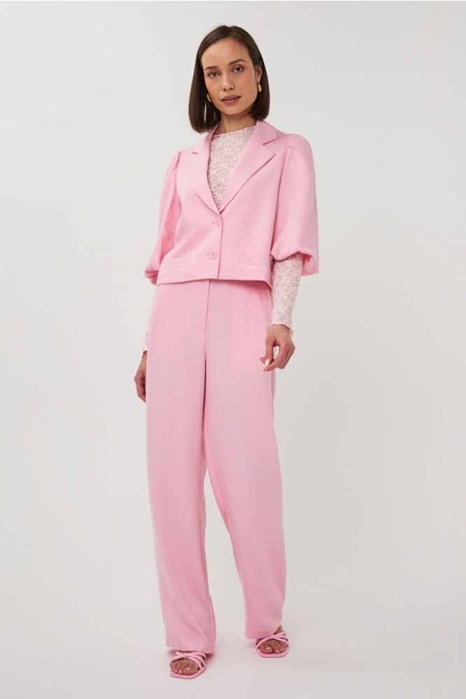 EsQualo roze dames blazer | Model