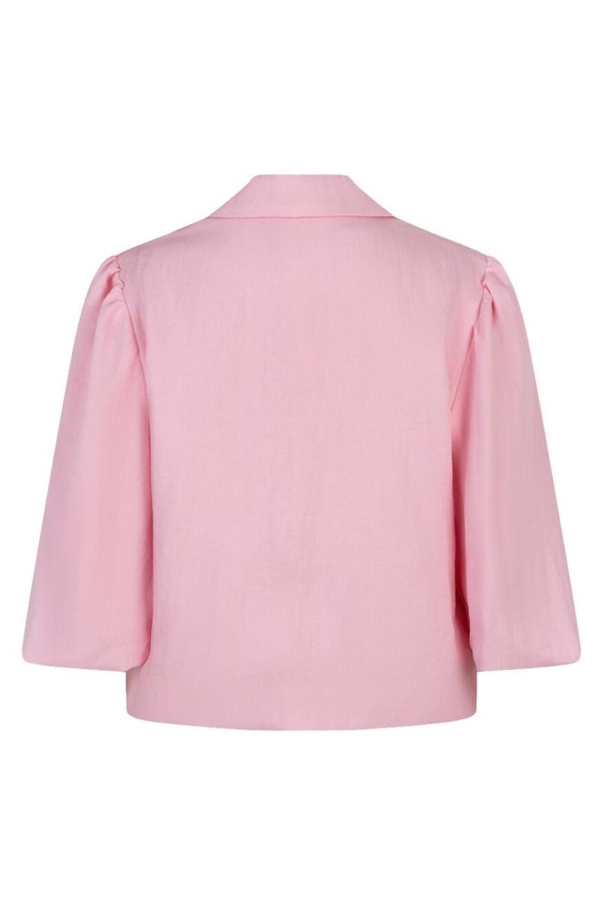 EsQualo roze dames blazer | Achteraanzicht