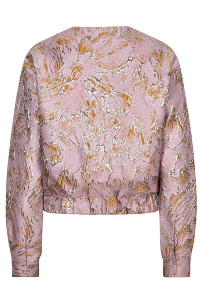 Lofty Manner roze dames jas | Achteraanzicht