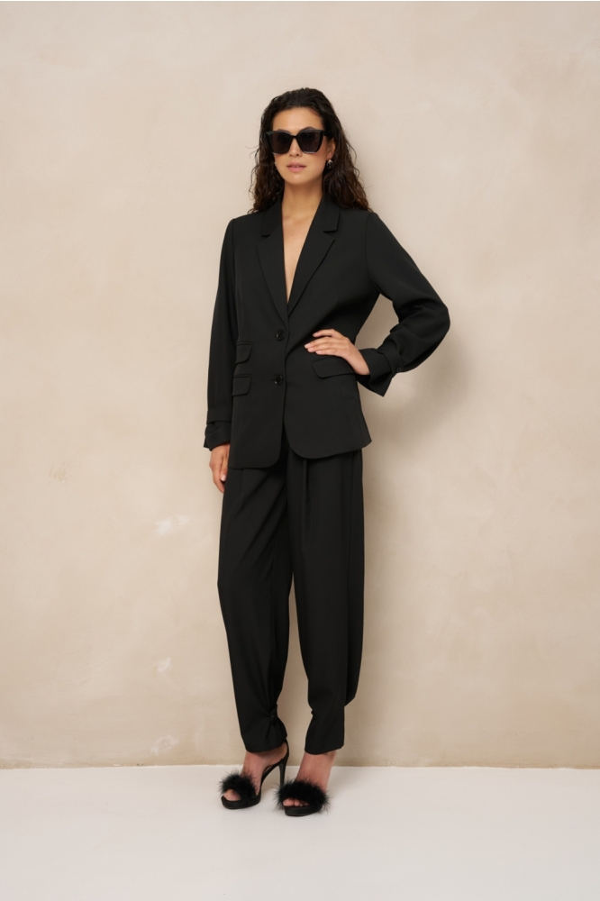 Lofty Manner zwarte dames blazer | Model