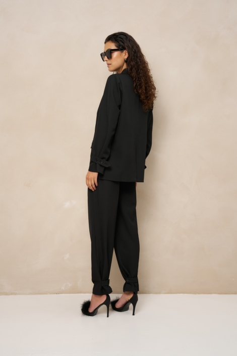Lofty Manner zwarte dames blazer | Model