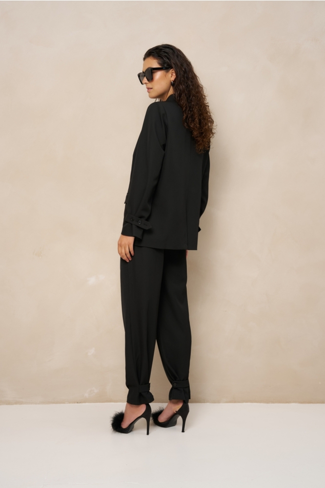 Lofty Manner zwarte dames blazer | Model