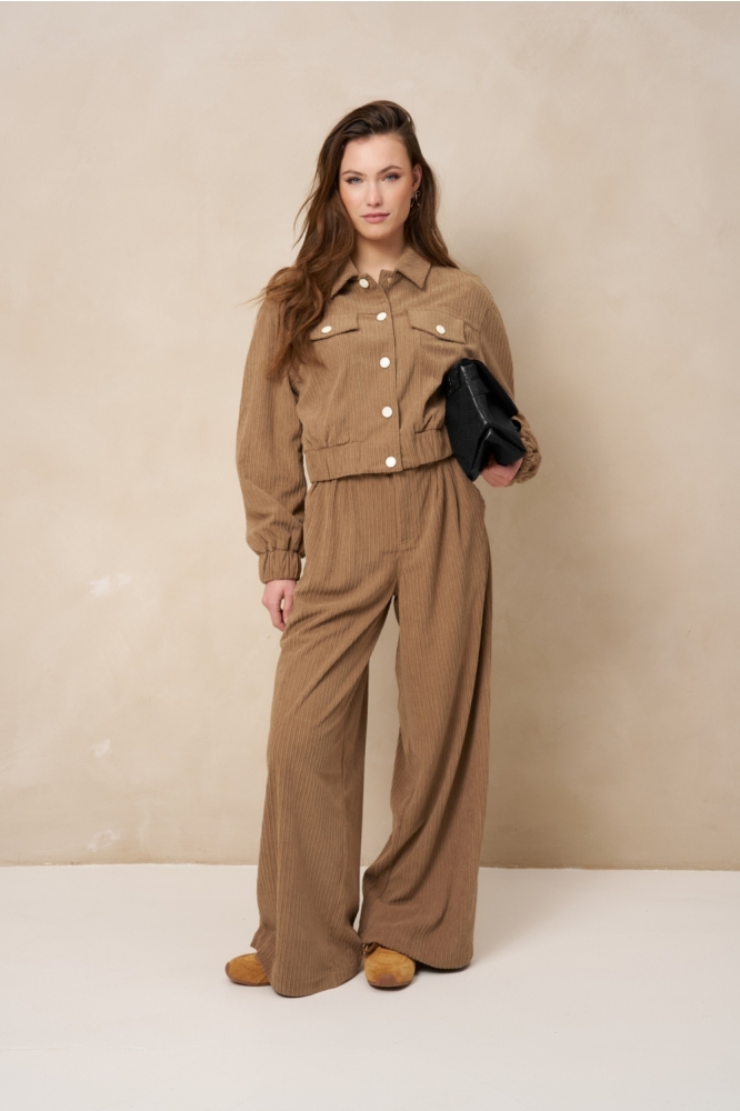 Lofty Manner taupe dames jas | Model