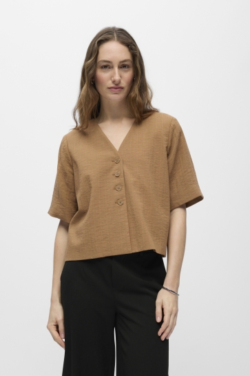 Object Blazer OBJRINI MATHILDA 2/4 LO BLAZER 145 23049247 TOASTED COCONUT