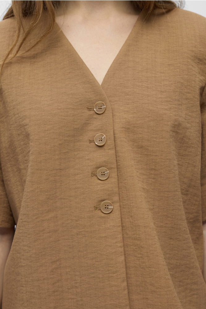 Object bruine dames blazer | Close up