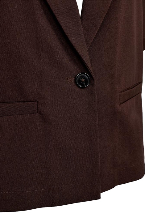 Freequent bruine dames blazer | Close up