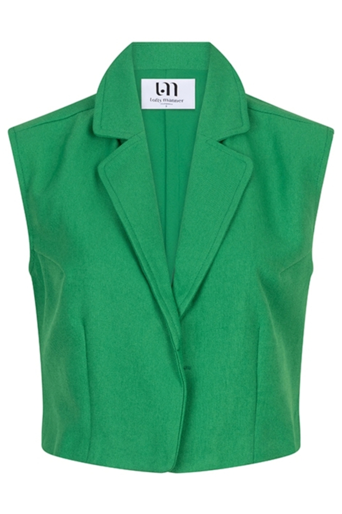 Lofty Manner groene dames gilet | Vooraanzicht