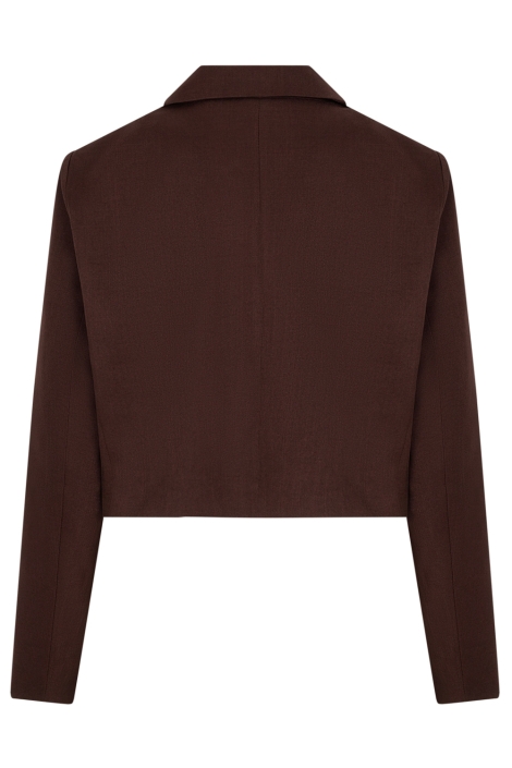 Studio Amaya bruine dames blazer | Achteraanzicht
