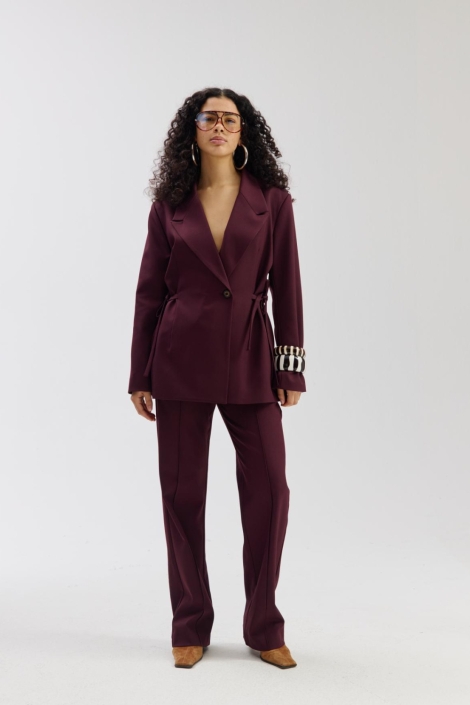 Harper & Yve bordeaux dames blazer | Model
