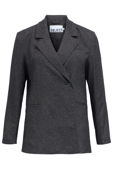 Object Blazer OBJSANJA L/S WAISTED BLAZER NOOS 23049255 Black/Melange