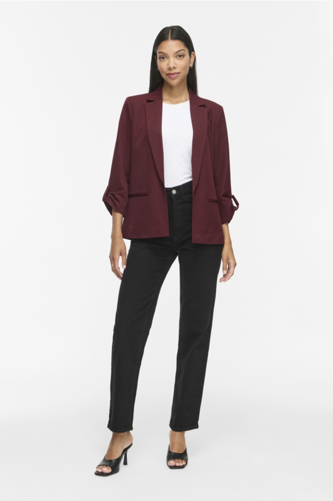 Vila bordeaux dames blazer | Model
