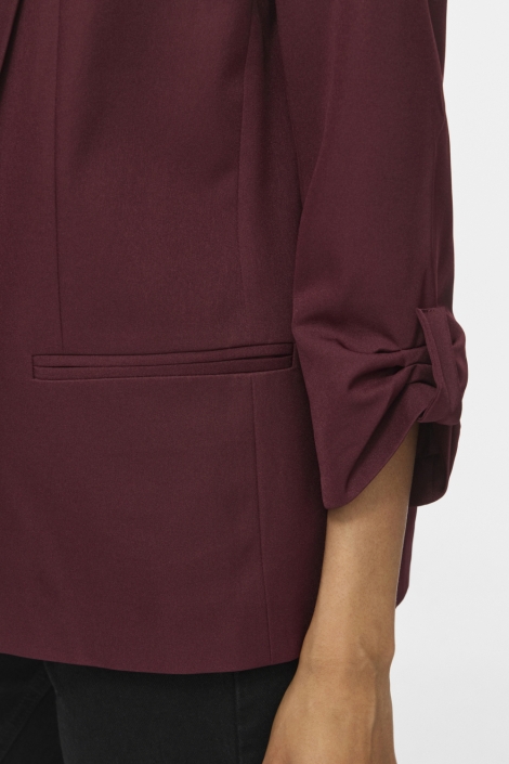 Vila bordeaux dames blazer | Close up