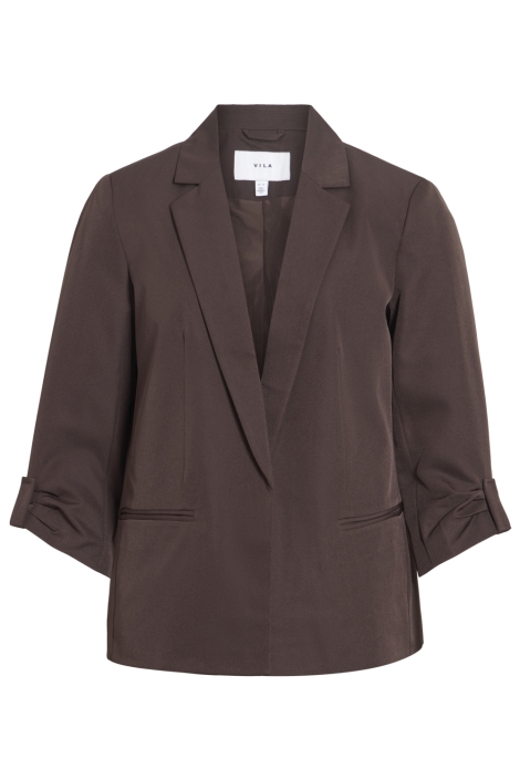Vila bruine dames blazer | Vooraanzicht