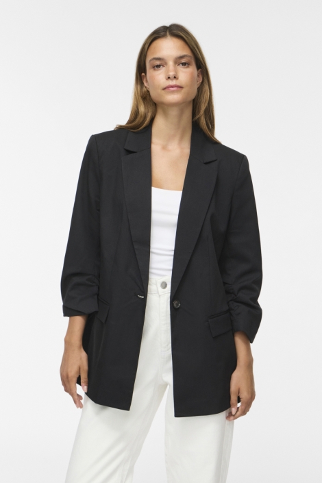 Vila zwarte dames blazer | Model vooraanzicht