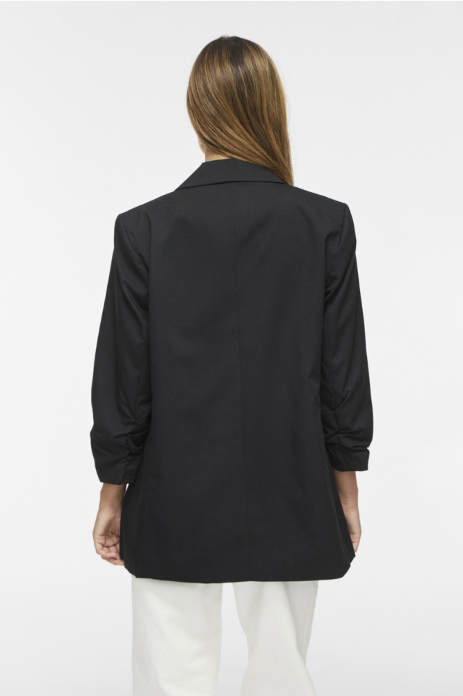Vila zwarte dames blazer | Model achteraanzicht