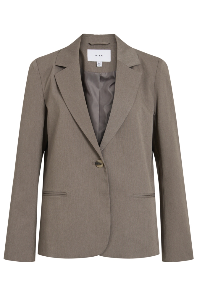 Vila camel dames blazer | Vooraanzicht