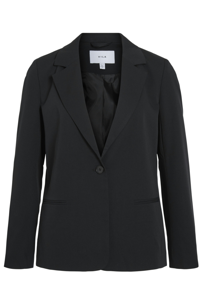 Vila zwarte dames blazer | Vooraanzicht