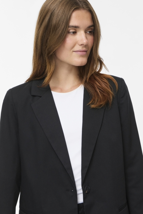Vila zwarte dames blazer | Close up