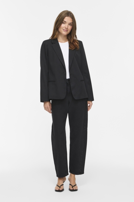 Vila zwarte dames blazer | Model vooraanzicht