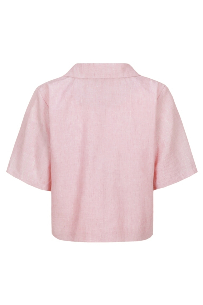 Fluresk roze dames blazer | Achteraanzicht