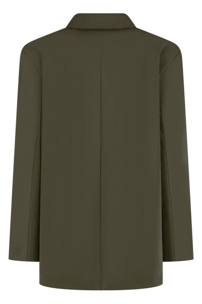 Lady Day groene dames blazer | Achteraanzicht