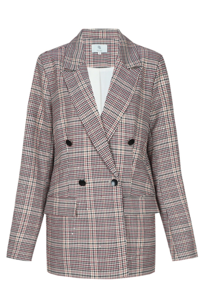 C&S The Label multi color dames blazer | Vooraanzicht
