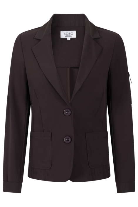 Zoso bruine dames blazer | Vooraanzicht