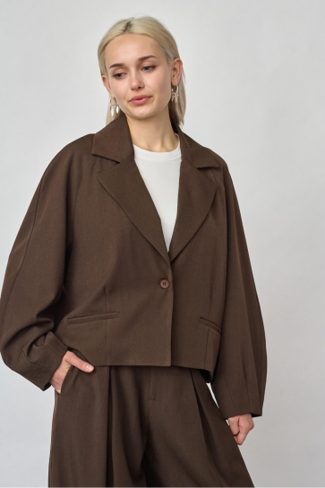 SisterS point Blazer GAKI BL 20135 D.Chocolate