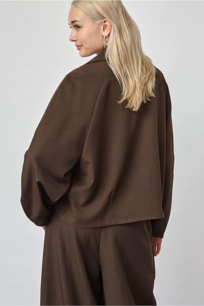 SisterS point bruine dames blazer | Model achteraanzicht