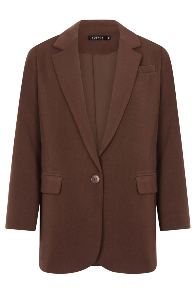 Ydence bruine dames blazer | Vooraanzicht