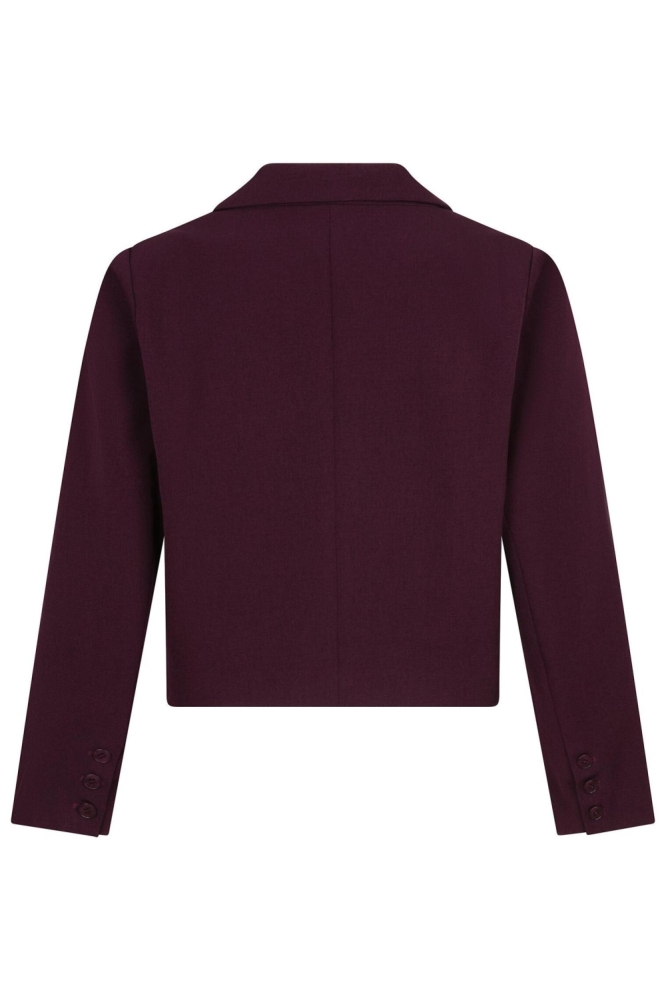 Ydence bordeaux dames blazer | Achteraanzicht