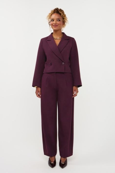 Ydence bordeaux dames blazer | Model