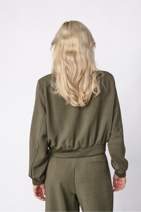 SisterS point groene dames blazer | Model achteraanzicht