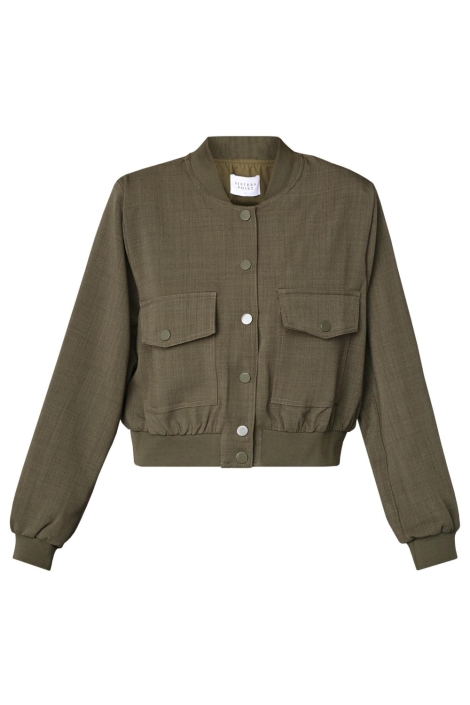 SisterS point groene dames blazer | Vooraanzicht