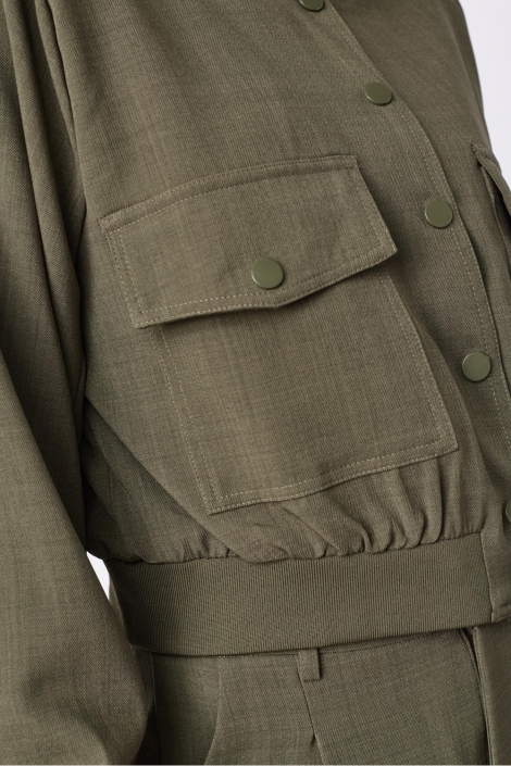 SisterS point groene dames blazer | Close up