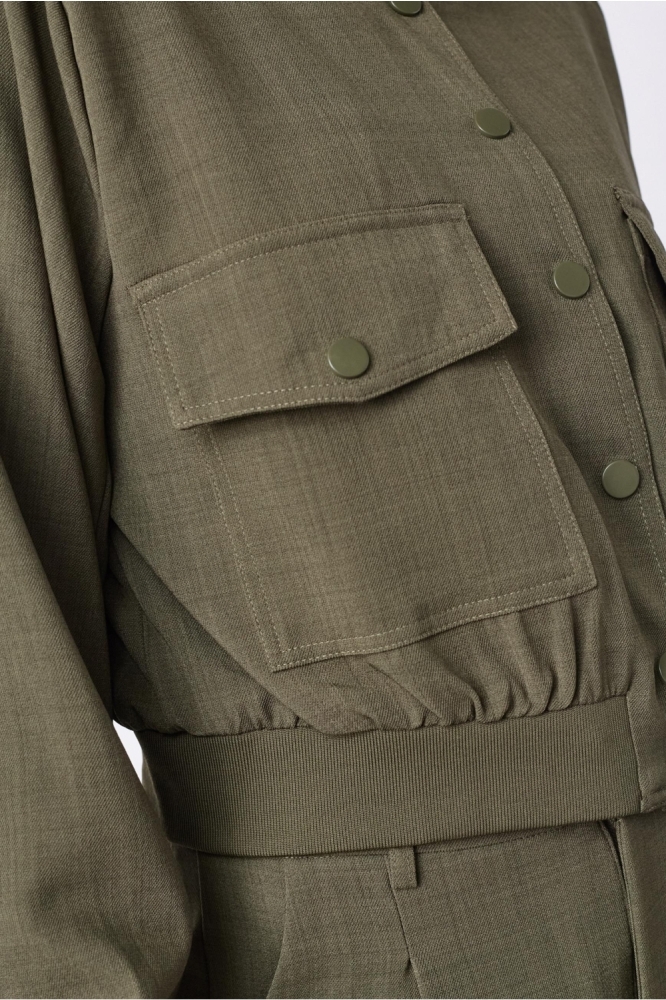 SisterS point groene dames blazer | Close up