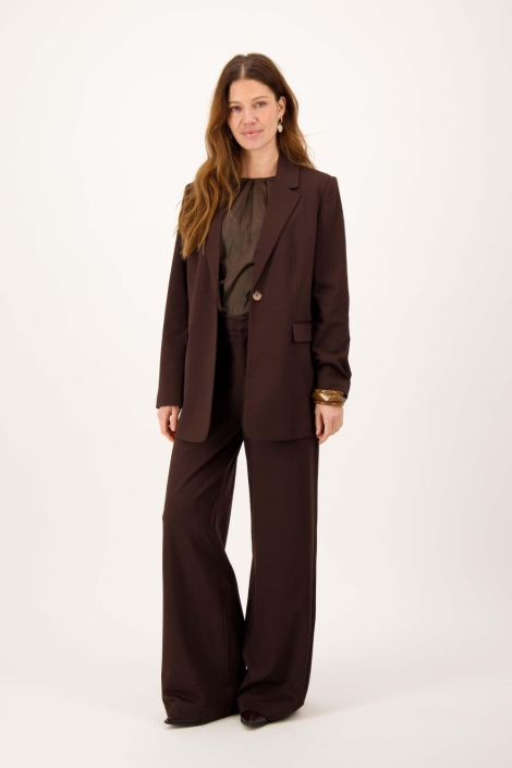 Zusss bruine dames blazer | Model