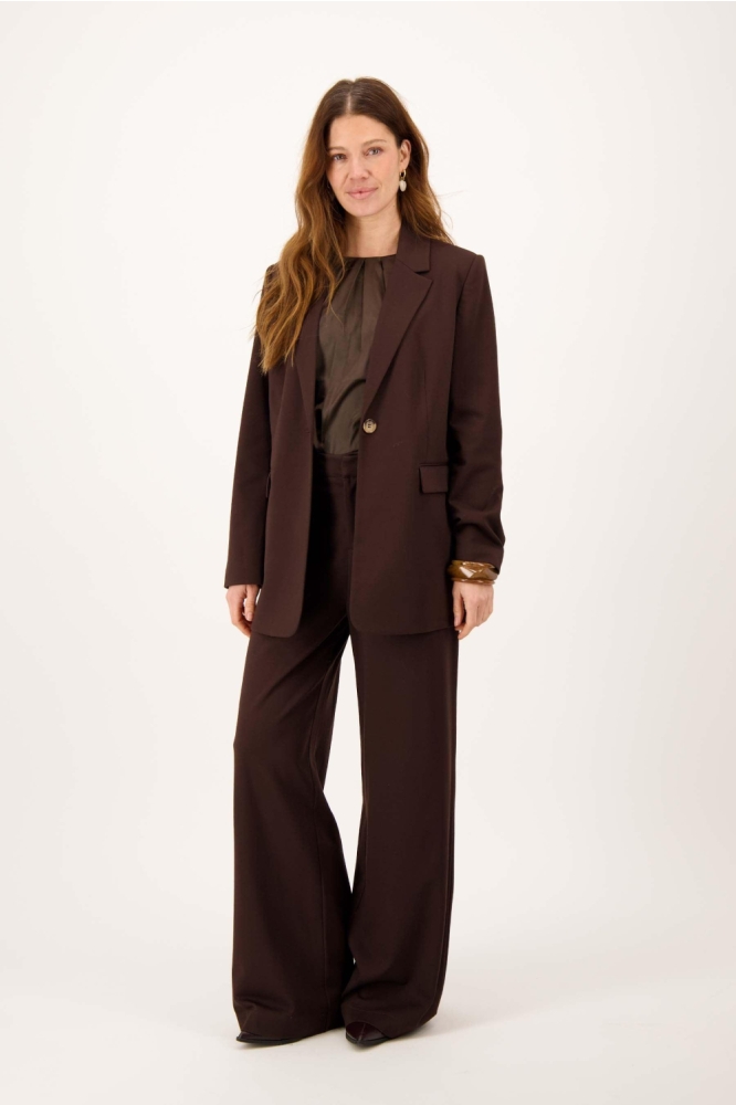 Zusss bruine dames blazer | Model