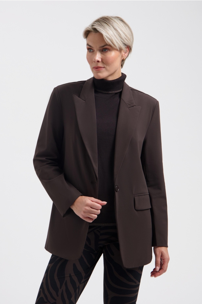 Lady Day bruine dames blazer | Model
