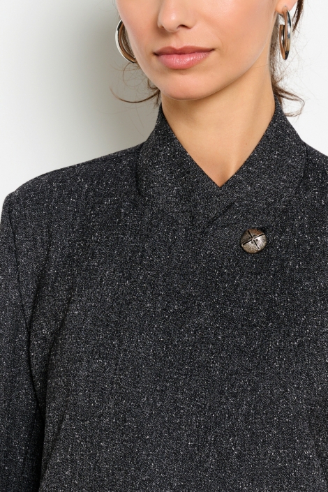 LolaLiza grijze dames blazer | Close up