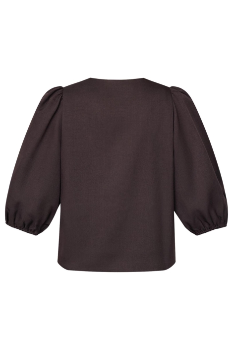 SisterS point bruine dames vest | Achteraanzicht