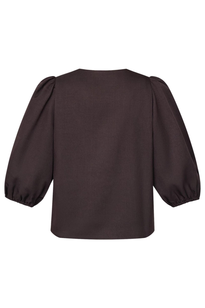 SisterS point bruine dames vest | Achteraanzicht