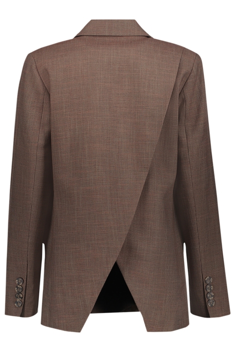 Geisha bruine dames blazer | Achteraanzicht