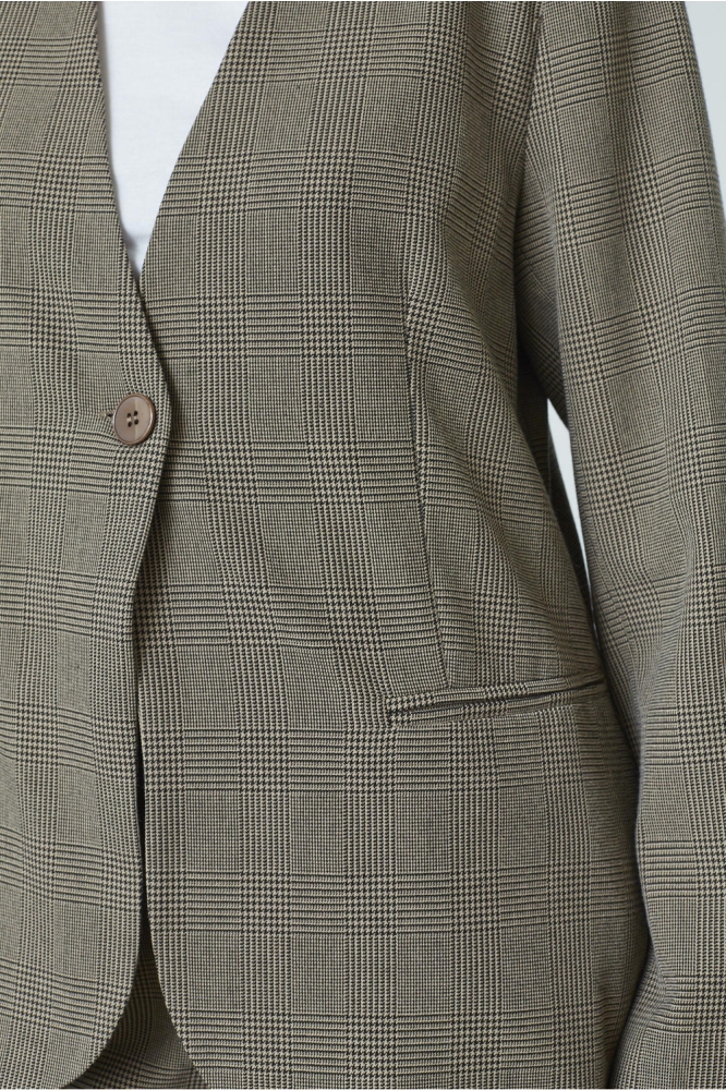 SisterS point camel dames blazer | Close up